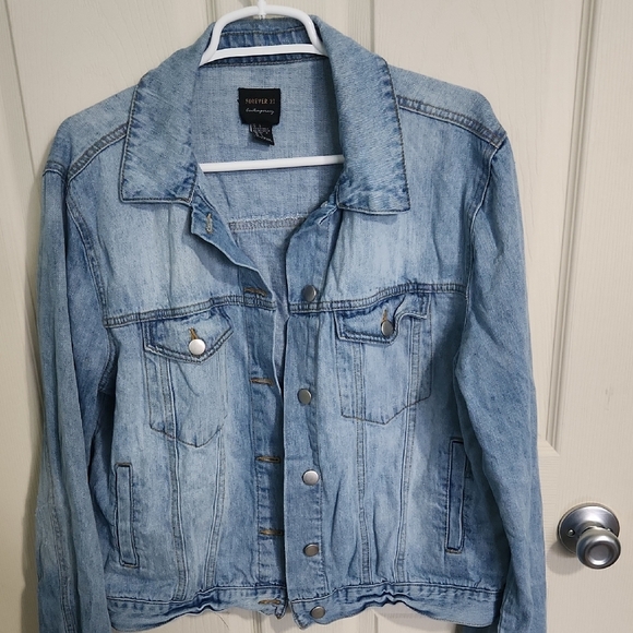 Forever 21 Light Blue Denim Jacket - Picture 1 of 2